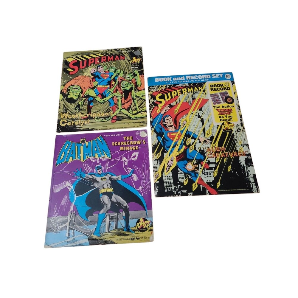 Superman: "Alien Creatures"-Book and Record Set #Pr28 (Peter Pan 1975)